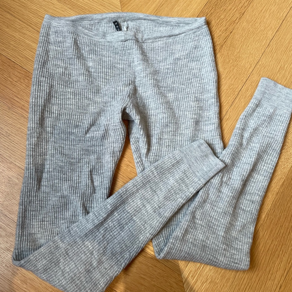 Theory Grey Low Waisted Leggings